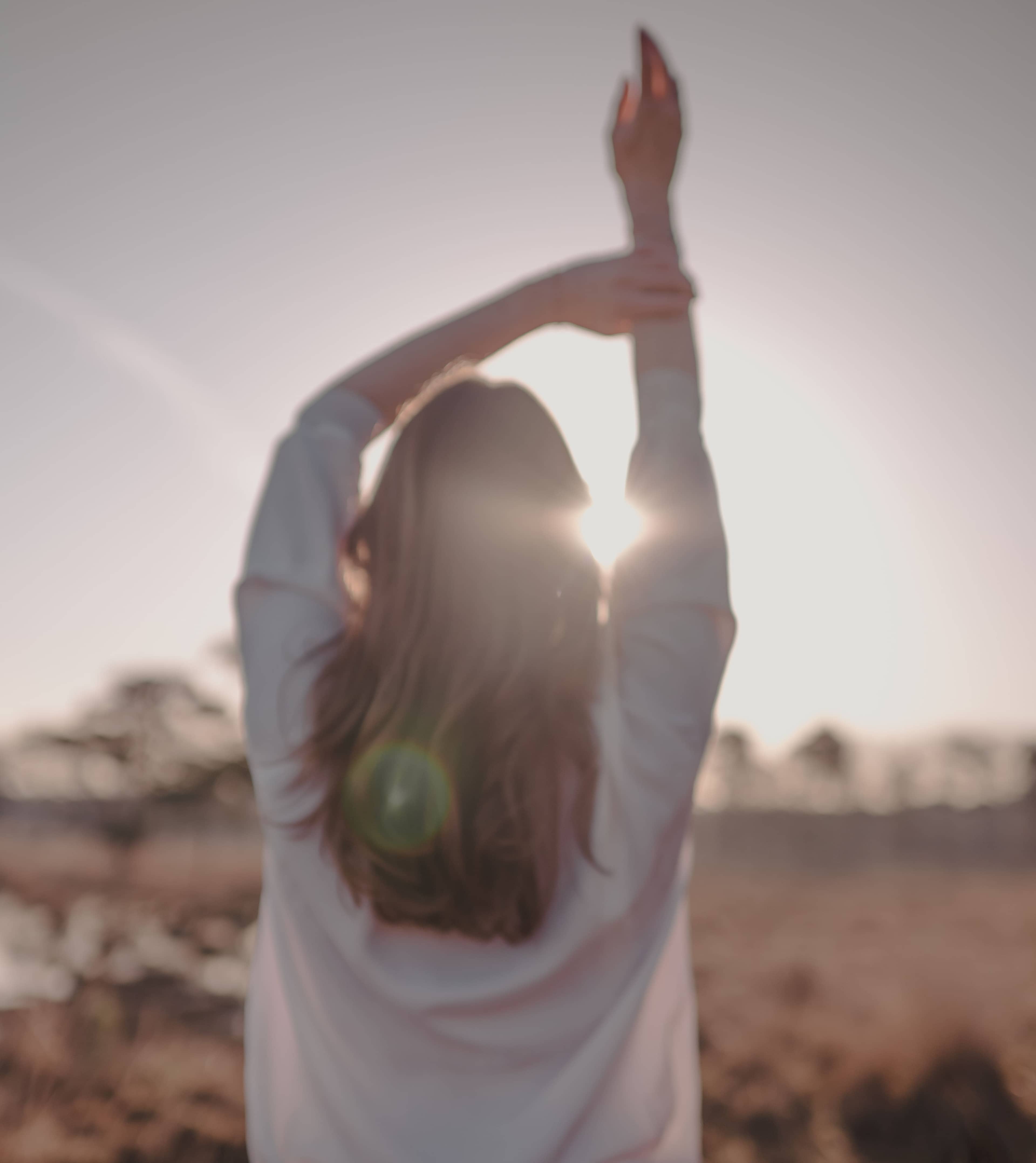 Haike sitting on the floor